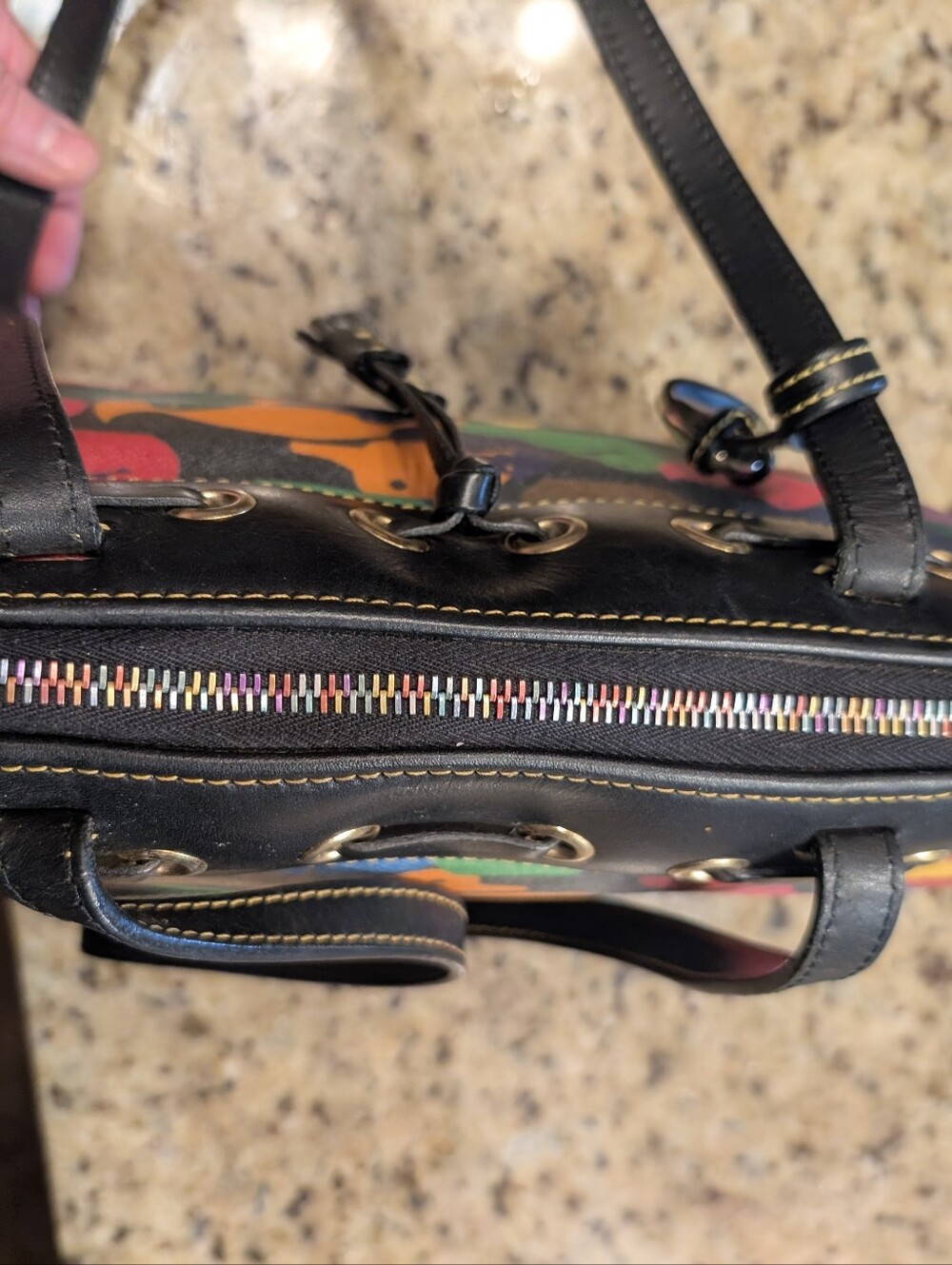 Dooney And Bourke Vintage Rainbow Duck - Picture 7 of 12